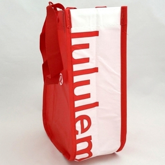 Lululemon 3 Reusable Totes Caryall Red  Black Be all in - Picture 6 of 9